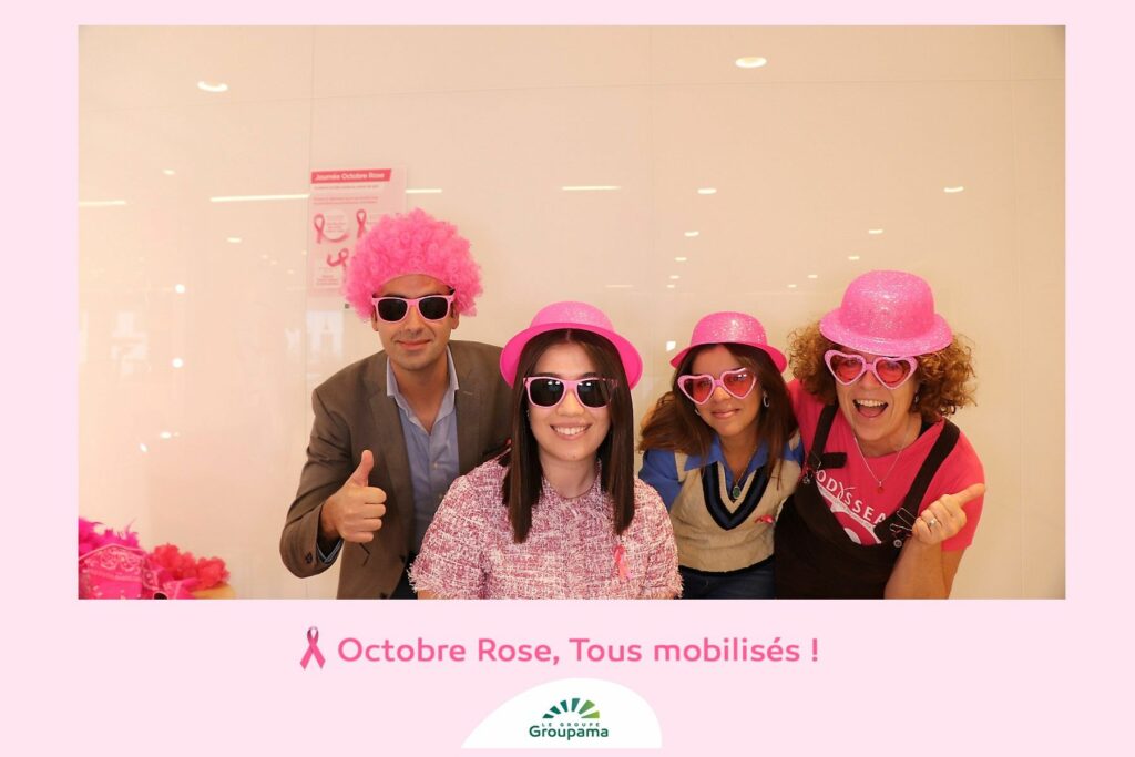 Impression classique pendant l'Octobre Rose à Groupama