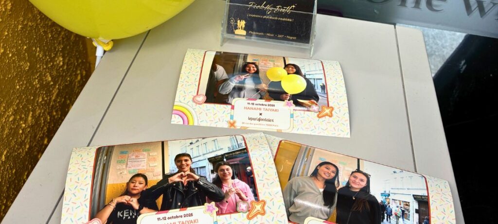 Photo imprimée lors de l'ouverture du restaurant Hanami Taiyaki